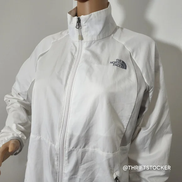 The North Face White Windbreaker Jacket - Picture 1 of 10
